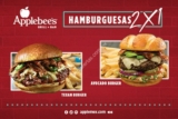 Promoción Applebees de 2×1 en hamburguesas pagando con tarjetas Banorte