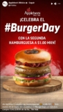 Día de la Hamburguesa Applebee’s: segunda hamburguesa a solo 1 peso