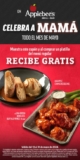 Promo Applebees Mes de la Madre: boneless o postre Gratis en la compra de un platillo