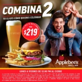 Promoción Applebee’s Combina2: Combina 2 opciones por $219