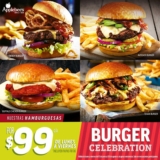 Burger Celebration Applebees: Hamburguesas a $99 de lunes a viernes