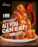 En Applebees come todas las boneles que quieras por $199 los miércoles