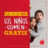 Promo Día del Niño Applebees: niños comen Gratis el 30 de abril