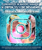 En Aquatico Inbursa 25% de descuento en entrada si los sigues en Instagram