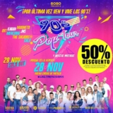 50% de descuento en boletos para el 90s Pop Tour en Arena Ciudad de México