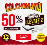 Colchomanía Colchones Atlas: 2×1 en colchones participantes y más