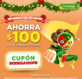 Cupón Bodega Aurrera de $100 de descuento en tu primer pedido durante diciembre