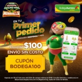 Cupón Bodega Aurrera de $100 de descuento en tu primera compra
