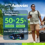 Vacaciones de verano 2026 Autovías: 50% de descuento a Estudiantes y 25% a Profesores