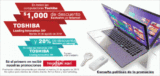 $1,000 de descuento en todas las computadoras Toshiba y 20% de descuento en memorias USB Toshiba Exclusivo por Internet en Office Depot