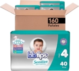 Pañales Bbtips Sensitive Etapa 4 con 160 piezas bajan a un excelente precio