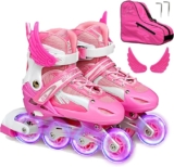 Patines en línea para niñas con ruedas iluminadas bajan de precio