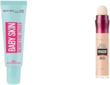 Combo Maybelline con primer Baby Skin Pore Eraser + corrector de maquillaje Instant Age Rewind bajan a su menor precio