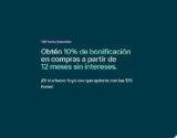 Promoción 120 Horas Banamex 2026: 10% de bonificación en compras a partir de 12 msi
