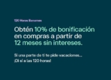 Promoción 120 Horas Banamex Vacaciones 2026: 10% de bonificación en compras a partir de 12 msi