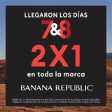 2×1 en todo Banana Republic hoy 8 de septiembre
