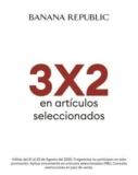 En Banana Republic 3×2 en prendas seleccionadas y otras promociones