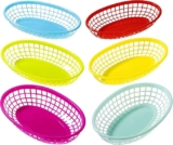 Juego de 6 bandejas de plástico para comida bajan a su menor precio