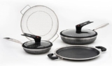Batería de cocina FlavorStone Samurai 360 con 6 piezas baja a su menor precio