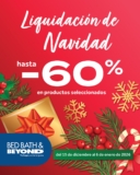Liquidación de Navidad en Bed Bath & Beyond: hasta 60% de descuento