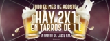 2×1 en litros de cerveza en Beer Factory por el Día de la Cerveza