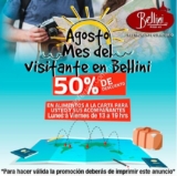 Bellini mes del visitante: 50% de descuento en alimentos a la carta si visitas la CDMX en agosto