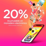 Promo Bellísima de 20% de bonificación en monedero en toda la tienda