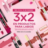 3×2 en productos para labios en Bellisima este fin de semana