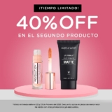 Promo Bellísima de segundo al 40% de descuento en maquillaje y productos de belleza