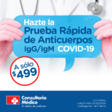 Prueba rápida de coronavirus Covid-19 a $499 en Farmacias Benavides