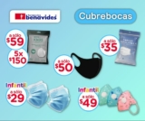 En Farmacias Benavides cubrebocas desde $29