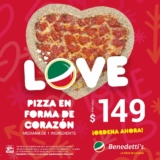 Nueva pizza de corazón Benedettis a $149