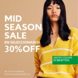 Mid Season Sale Benetton: Hasta 30% de descuento