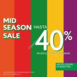 Promoción Benetton Mid Season Sale 2019 con hasta 40% de descuento
