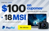 En Best Buy $100 en cupones por cada $1,000 de compra + 18 MSI con Paypal