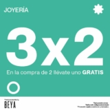 3×2 en joyería y más en tiendas Beya
