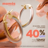 Día de las Madres Bizzarro: Hasta 40% de descuento en arracadas, aretes y broqueles + hasta 12 msi