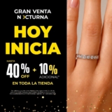 Gran Venta Nocturna Joyerías Bizzarro: hasta 40% de descuento + 10% adicional