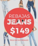 Rebajas Blue Colash: Jeans desde $149 y blusas desde 50% de descuento