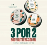 3×2 en hidratantes Body Butters en la tienda en línea de The Body Shop