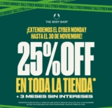 Cyber Monday Extendido The Body Shop: 25% de descuento en toda la tienda en línea hasta hoy