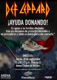 Boletos GRATIS para el concierto de Def Leppard en México a cambio de una despensa