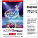 Boletos gratis para Disney on Ice Frozen con tus compras en Pabellón Polanco y Plaza Carso