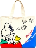 Bolsa tote de tela para mujer con diseño de Peanuts Snoopy & Woodstock baja a un excelente precio