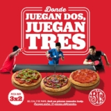 Promo Bostons Pizza Hot Sale 2024: 3×2 en pizzas individuales