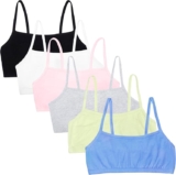 Fruit of the Loom juego de 6 bras deportivos para mujer de algodón bajan de precio