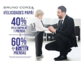 Promoción Bruno Corza Día del Padre: 40% de descuento en la compra de 1 prenda y 60% en la compra de 2 o más