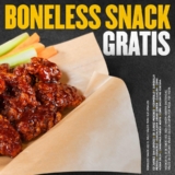 Cupón de Boneless Snack Gratis en restaurantes Buffalo Wild Wings