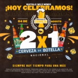 2×1 en cervezas en Buffalo Wild Wings hoy por el Día de la Cerveza