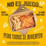 En Buffalo Wild Wings los niños comen Gratis este 30 de abril